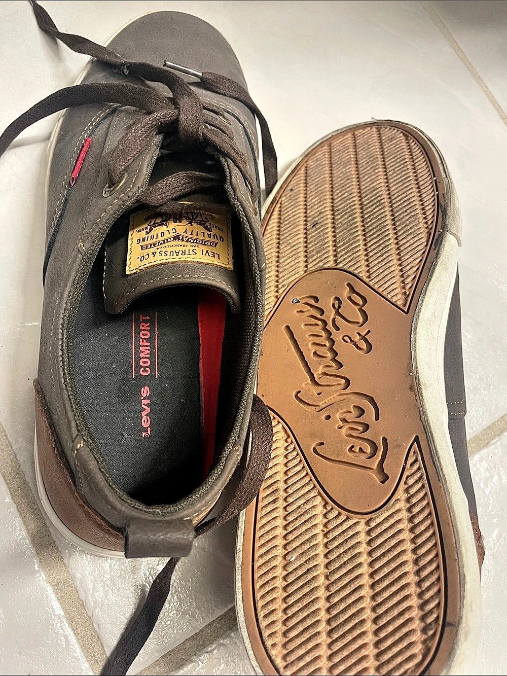 Levi's Drive Lo CBL Men's Brown Sneakers US 9.5 - Picture 5 of 7